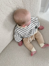 Load image into Gallery viewer, Classic High Neck Stipe Sweat - Cinnamon Stripe
