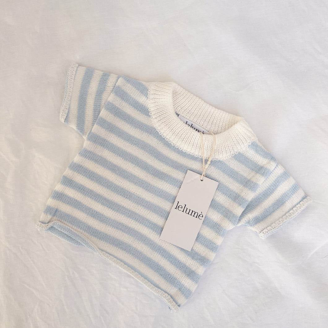 Sorbet Tee - Sky Blue Stripe