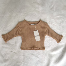Load image into Gallery viewer, Ceremony Ribbed Knit Top - Toast
