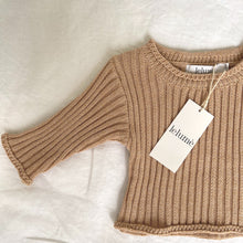 Load image into Gallery viewer, Ceremony Ribbed Knit Top - Toast

