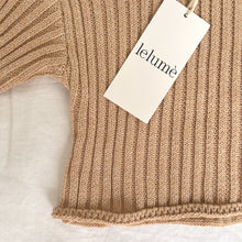 Load image into Gallery viewer, Ceremony Ribbed Knit Top - Toast
