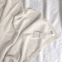 Load image into Gallery viewer, Heirloom Sprinkle Knit Blanket - Cloud
