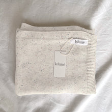 Load image into Gallery viewer, Heirloom Sprinkle Knit Blanket - Cloud
