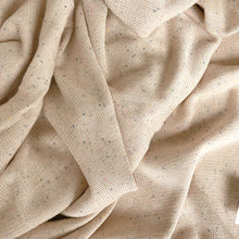 Load image into Gallery viewer, Heirloom Sprinkle Knit Blanket - Biscuit

